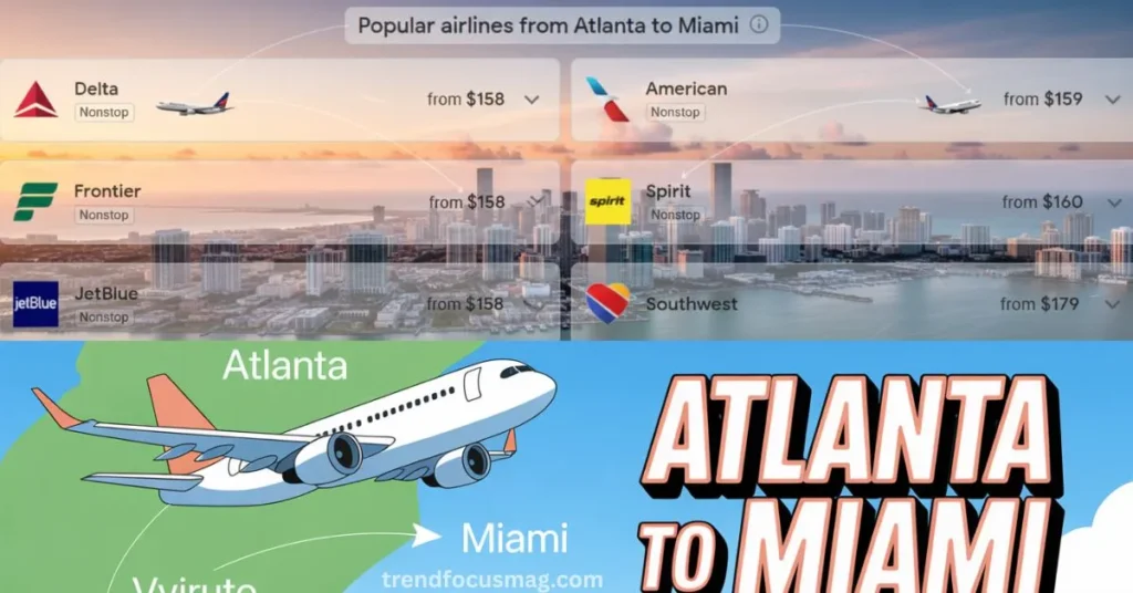 Atlanta to Miami Flights Airlines