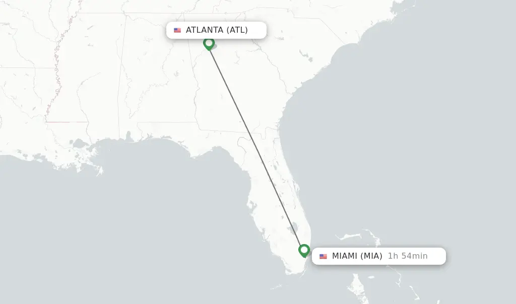 Atlanta to Miami Flights Time