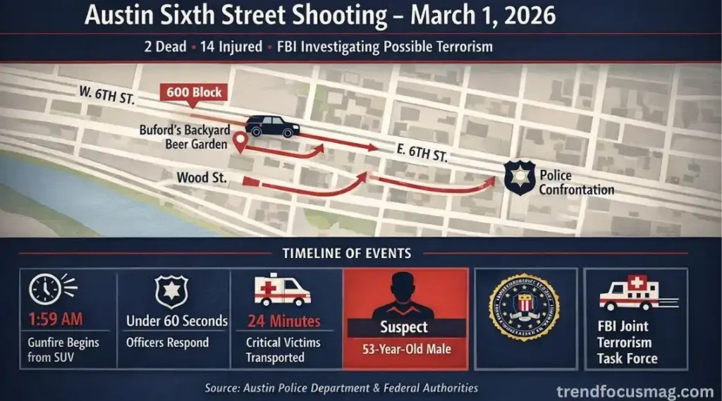 Austin Sixth Street Shooting 2026 Summary