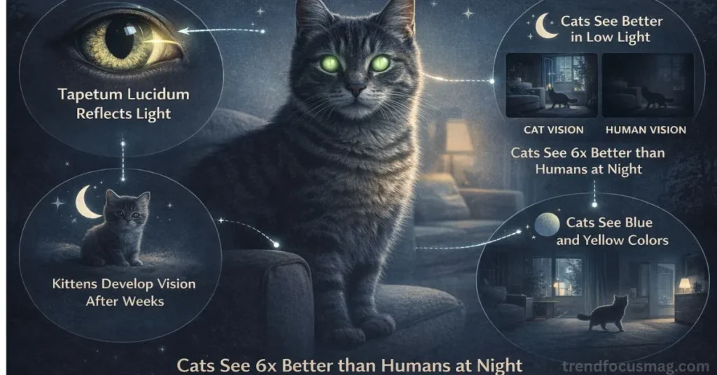 Cats See in the Dark Better Than Humans